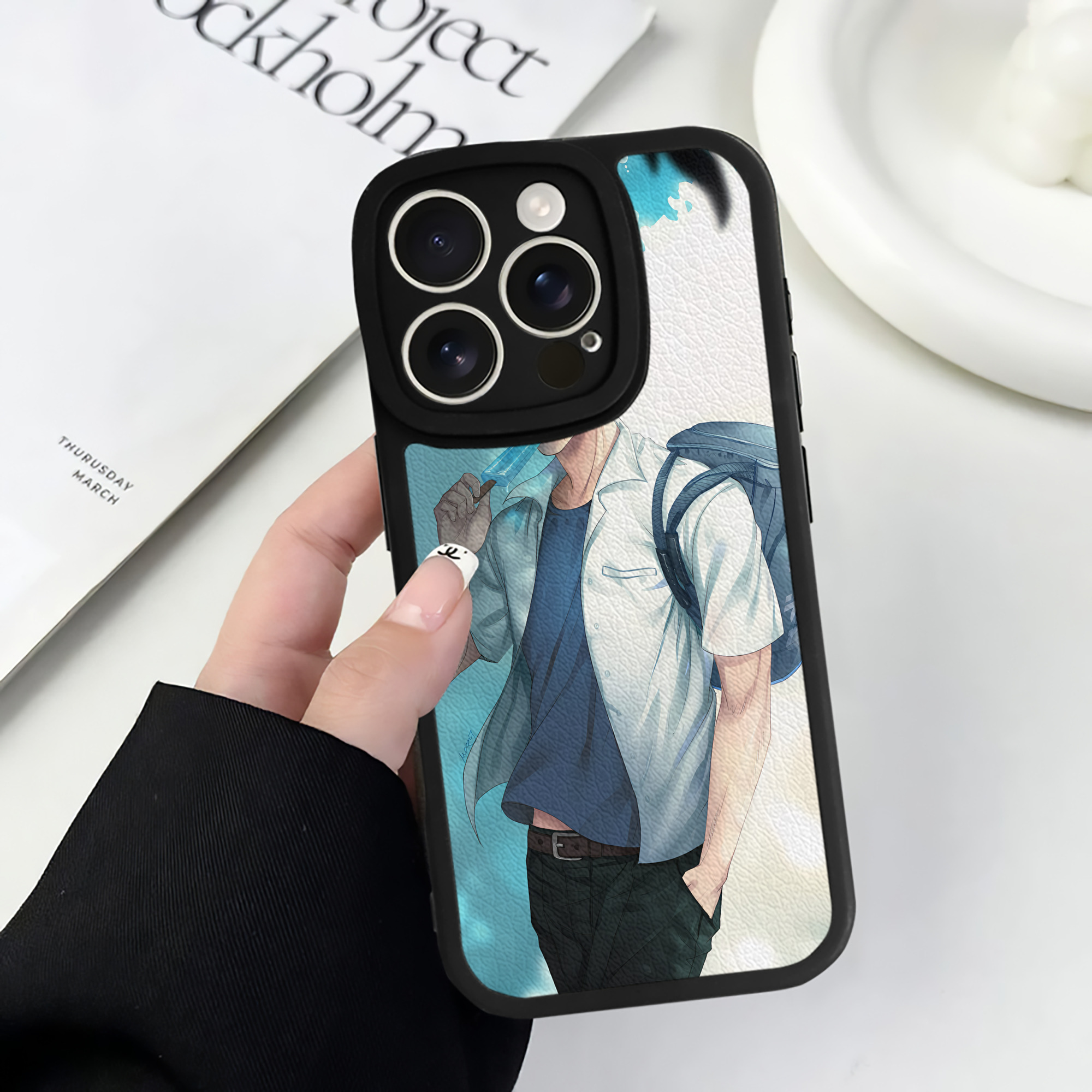 （画像用） SLAM DUNK／スラムダンク 【iPhone 16シリーズ対応】シリコンスマホケース（レザー調） 材質：シリコン